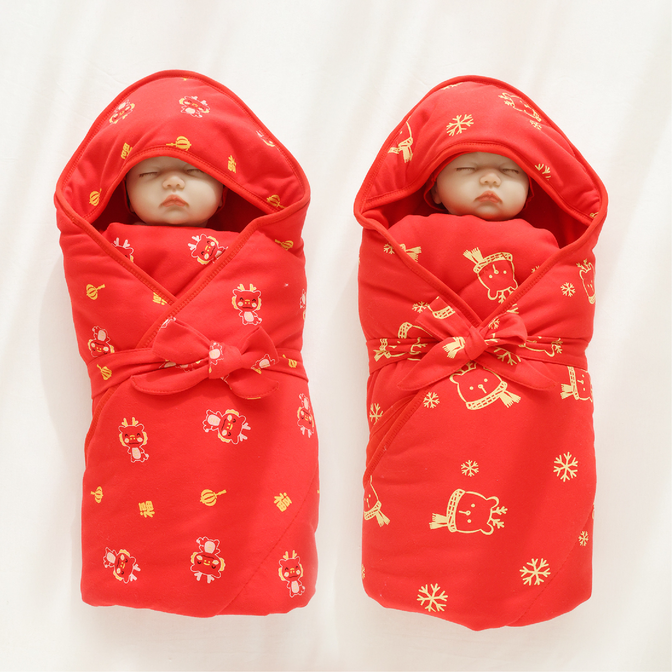 红色包单包单初生婴儿纯棉a类红色婴儿红包被龙年初生宝宝用品,婴童用品,婴童抱被/抱毯,淘宝优惠券,粉丝福利购,淘宝优惠卷