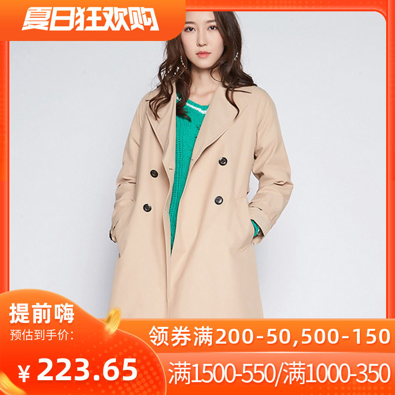 艾格春季时尚休闲百搭风衣W852