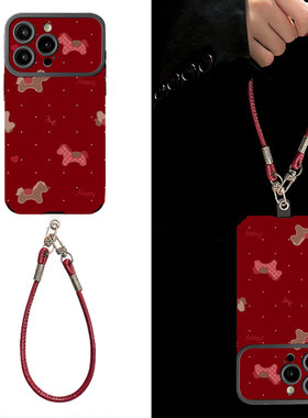 红马迎春适用苹果17promax手机壳新年款iPhone16pro套15plus红色喜庆ip13pm硅胶防摔12por全包11p带挂绳14女