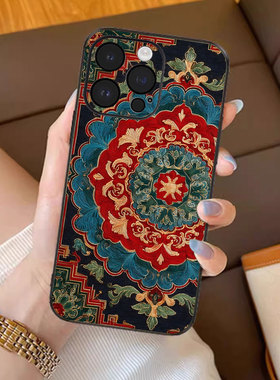 富贵红妆适用苹果17promax手机壳新年款iPhone16pro套15plus红色喜庆ip13pm硅胶防摔12por全包11p带挂绳14女