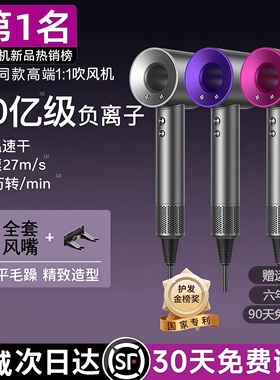 【德国进口】超高速吹风机负离子护发家用大风力速干头发礼盒静音