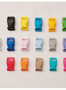 15mm黑色塑料插扣尼龙卡扣背带插扣箱包扣环配件辅料子母可调节扣