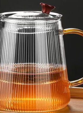 高硼硅耐热玻璃办公室茶壶