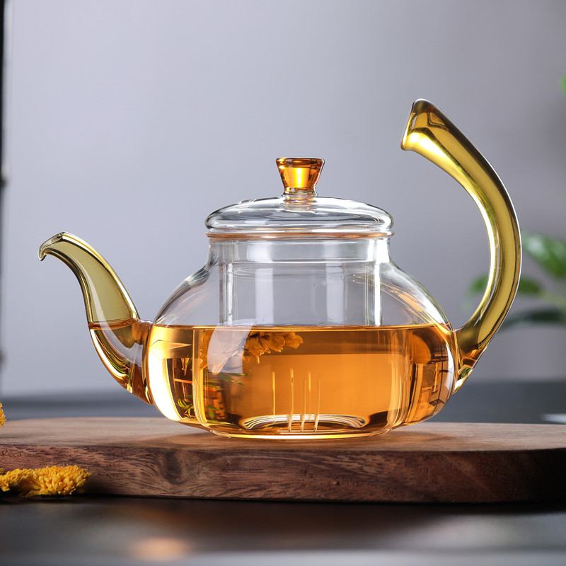创意茶壶家用过滤泡茶壶加厚玻璃泡茶器耐高温花茶壶功夫茶具套装