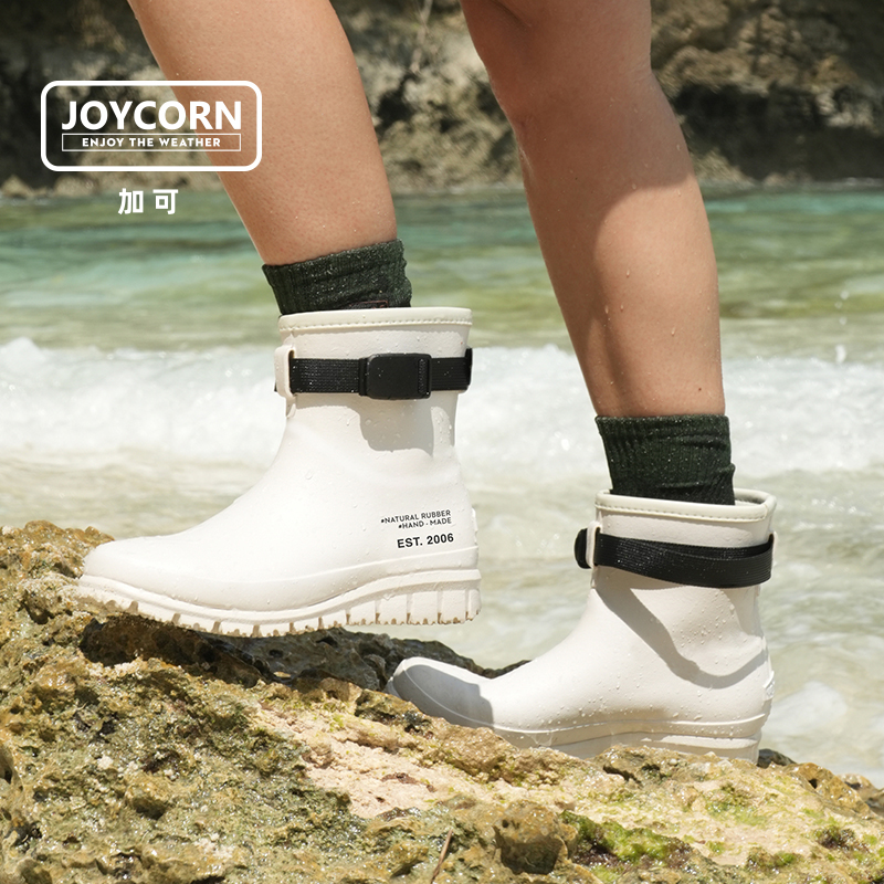 Joycorn 防水雨靴女2025年新款户外秋冬橡胶防滑短靴通勤胶鞋水鞋