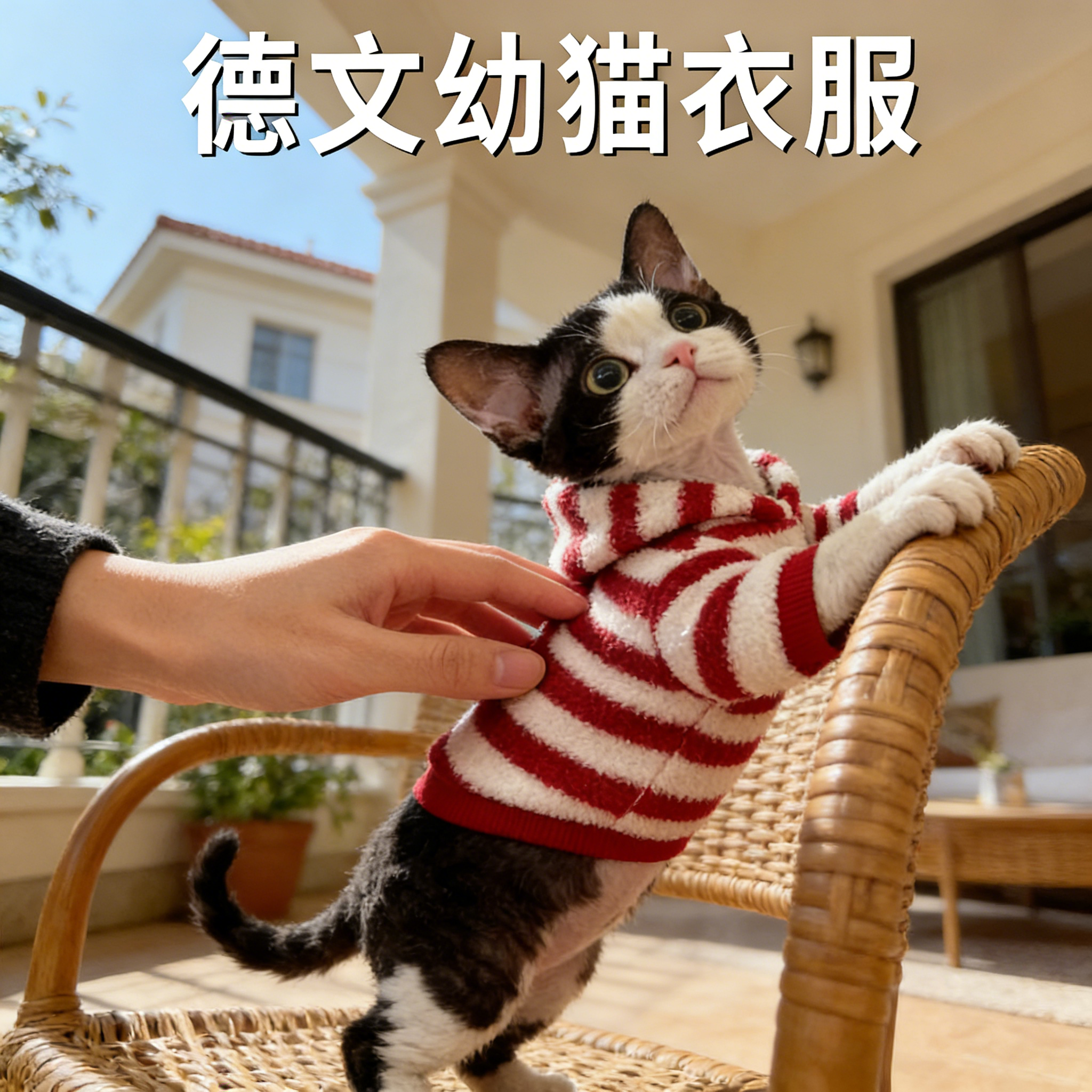 德文幼猫衣服过年新年红色德国卷毛猫帽子冬装保暖宠物专用服装,宠物/宠物食品及用品,狗宠物服装/雨衣,淘宝优惠券,粉丝福利购,淘宝优惠卷