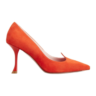 RogerVivier/罗杰维维亚女士高跟鞋麂皮鞋面8.5厘米跟皮革底新款