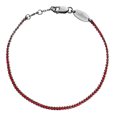 redline红绳男士Aurore 黑金绳制网状金链交织新颖经典手链