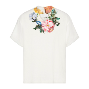 MaisonMargiela/马吉拉男士T恤数字印花手绘贴花V领短袖新款