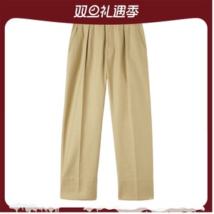 沙漠干叶色高腰棉质长裤 诺悠翩雅男裤 Piana Loro