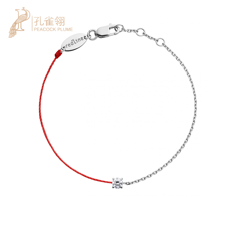 红绳女士克拉钻石手链