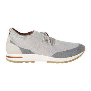 Loro Piana/诺悠翩雅男鞋灰色羊毛针织舒适休闲运动鞋