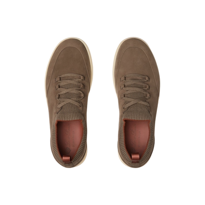 LoroPiana/诺悠翩雅男鞋轻便Wish®羊毛针织滑跟小牛皮训练新款