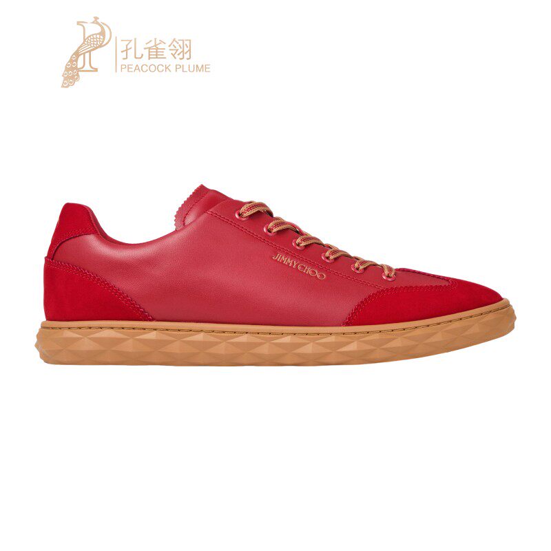 JimmyChoo/周仰杰男士休闲皮鞋软垫内底钻石轻盈橡胶新款