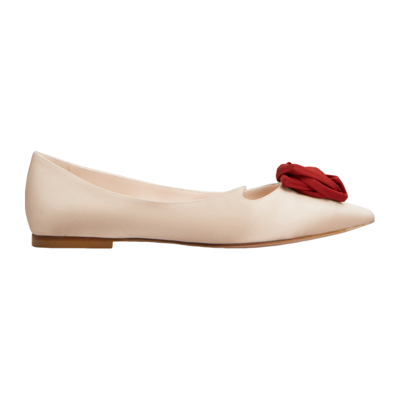 RogerVivier/罗杰维维亚女士芭蕾舞鞋娇柔浪漫缎面优雅舒适新款