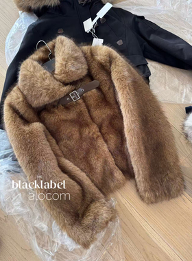 这期最爱｜25秋冬新款 保暖短款立领环保皮草外套 大衣 RA