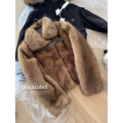 这期最爱｜25秋冬新款 保暖短款立领环保皮草外套 大衣 RA