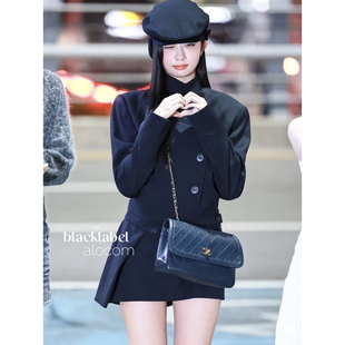 短裙 直井怜同款 外套25秋冬 OPENYY羊毛不规则西装 裙子 TINA