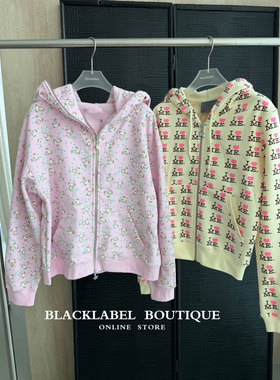 同面料 blacklabel 26早春新款 面具熊猫 字母拉链帽衫 卫衣 宽松