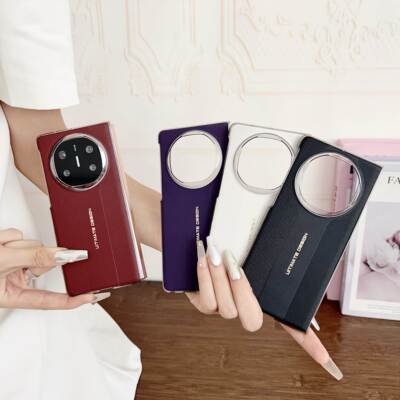 超薄适用华为matex6手版机壳款折叠屏Mat新eX5典藏磁吸外壳秒xts非凡大师保护套x3真皮变手感单后鲸逐壳男女