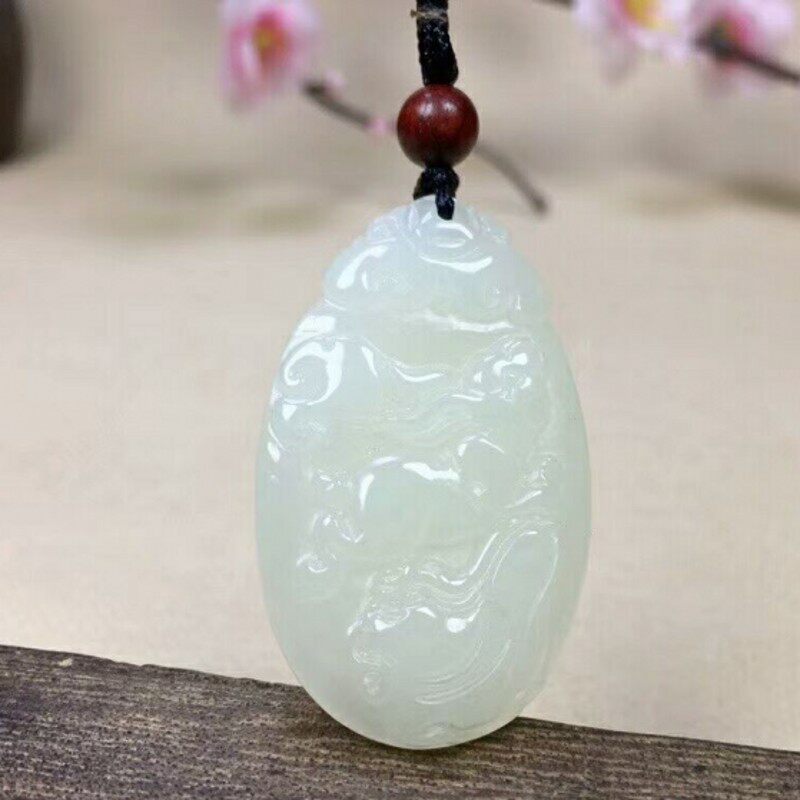 生肖兔天然挂件男女款保真和田玉