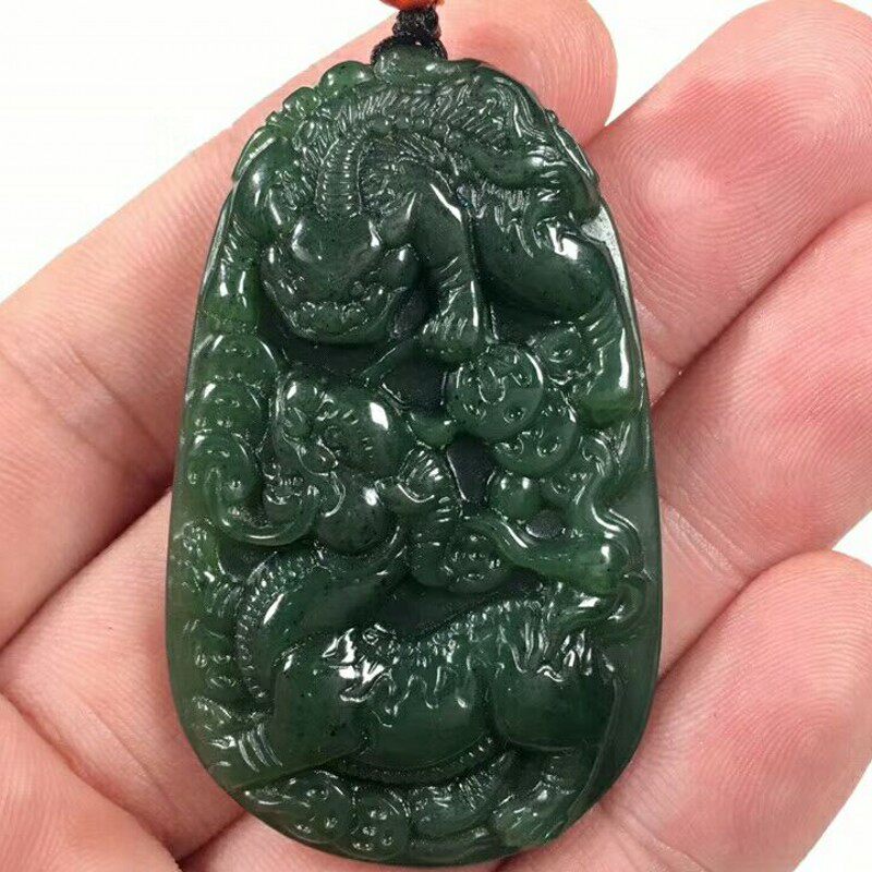 招财皮丘项链女款新疆和田玉送证