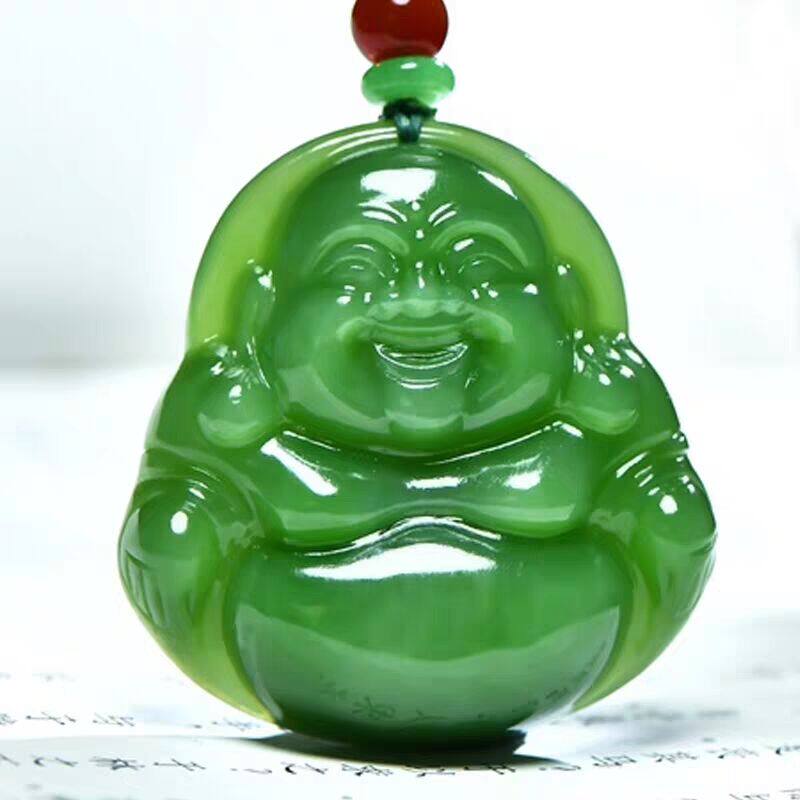 大肚佛挂件项链天然和田玉包邮