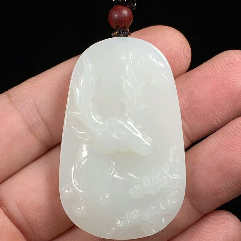 挂件吊坠新疆和田玉送证