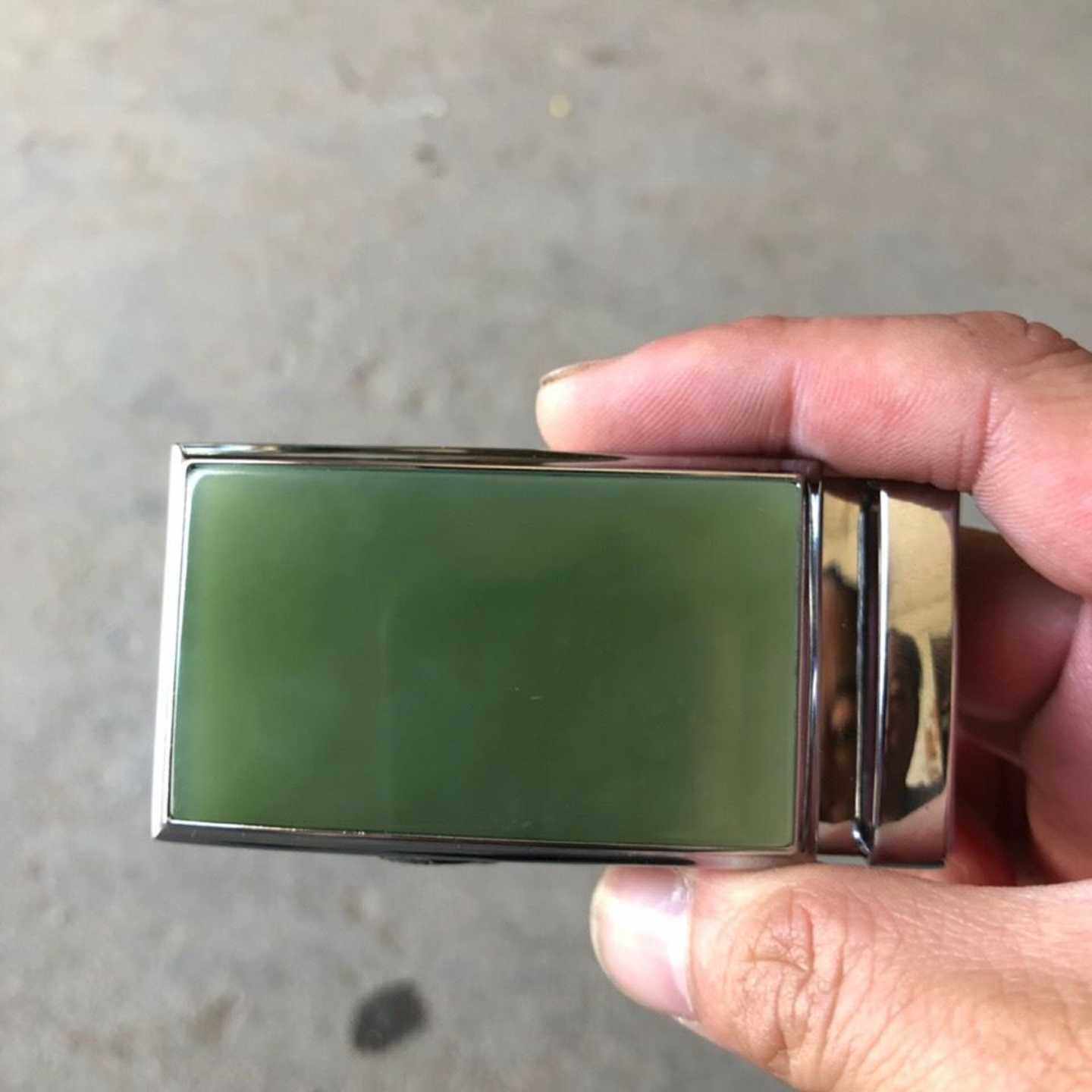 天然和田玉皮带扣青玉绿色皮带扣头男款玉石皮带扣玉腰佩附送证书