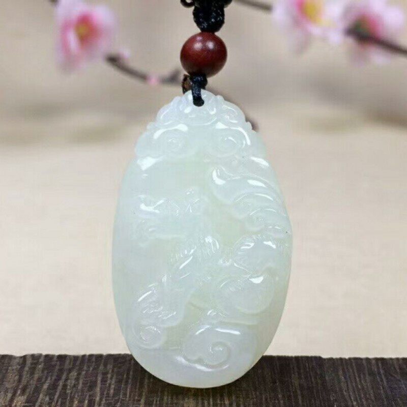 生肖狗如意挂件带证书新疆和田玉