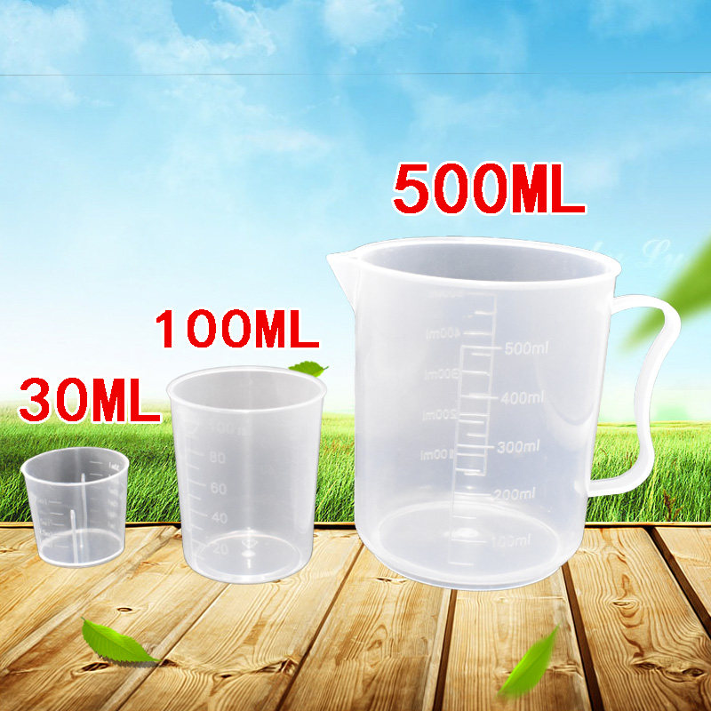 水晶泥杯子 量杯塑料 带刻度计量杯史莱姆搅拌杯水晶泥盒子搅拌
