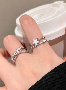 不掉色轻奢小众设计爆款戒指高级