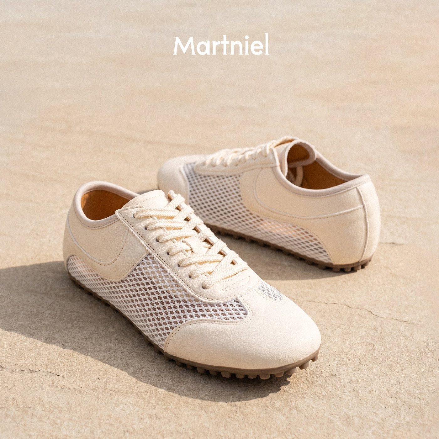 MARTNIEL真皮透气复古德训女鞋