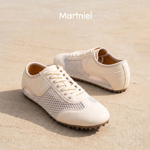 MARTNIEL真皮透气复古德训女鞋