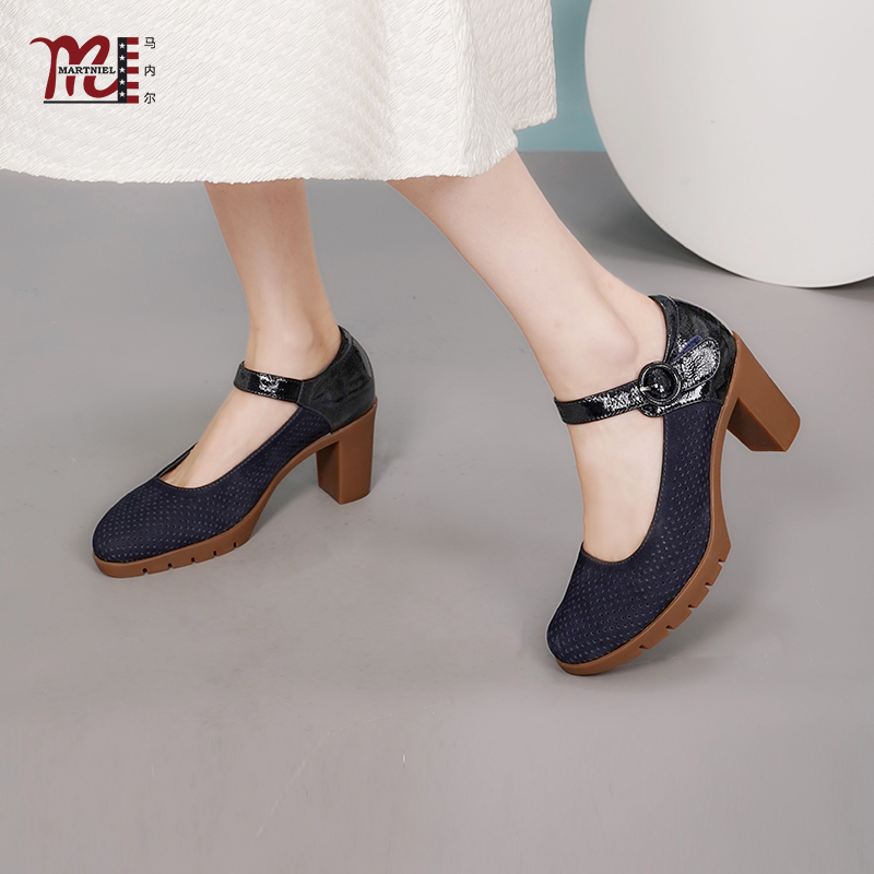 马内尔单鞋休闲镂空透气