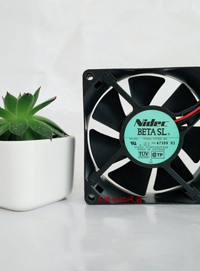 新原装散热风扇 NidecD08A-12TS3 03 12V0.50A 8025 耐用机箱电源