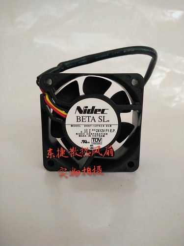 原装Nidec电产 D06T-12TS16 01B 6025 12V 0.23A直流散热风扇6cm