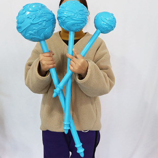 新款哪吒2武器棒棒糖盘龙冰锤敖丙锤双锤儿童cos模型pu玩具现货大