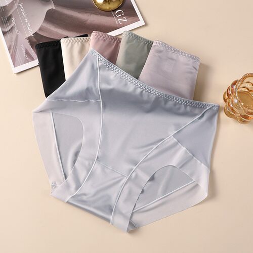 缎面网纱加肥大码胖mm200斤内裤