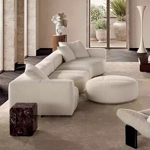 Minotti 高定版YVES伊夫沙发新款别墅客厅家具大平层布艺皮艺沙发