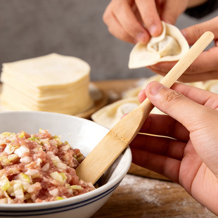 传统薄款包小馄饨棒云吞饺子扁食抄手水饺竹片小勺子神器馅铲工具