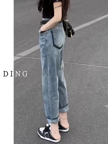 哈伦裤遮胯显瘦老爹裤高腰