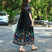 睡裙女220斤 洋气外穿宽松人造棉特大码 夏季 纯棉绸睡衣女2025新款