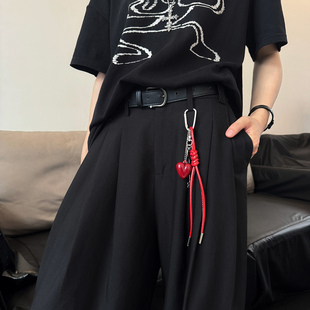 红色裤链裤子挂饰配饰小众独特高级感包挂件钥匙挂腰间装饰男女款