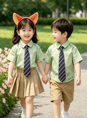 六一儿童疯狂动物城尼克狐狸演出服夏季女童兔子警官儿童cos服装