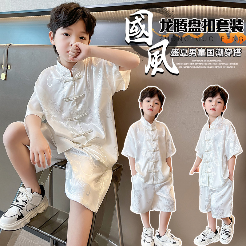 中国风棉混纺2件夏季两件套