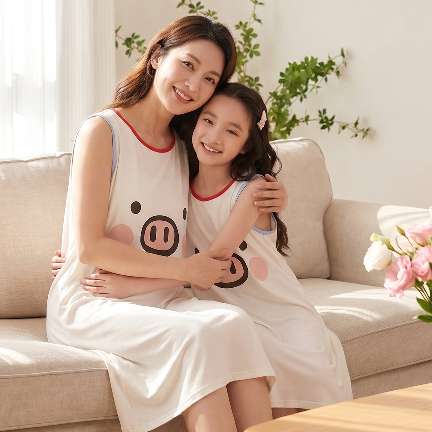 女孩冰丝睡裙夏季2026新款中大童夏款薄款凉感儿童公主风睡衣裙