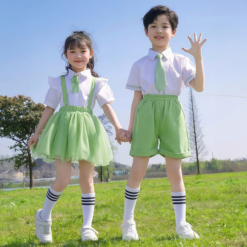六一儿童节表演服夏季小学生班服校服园服合唱学院风演出服毕业照