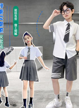学院纯棉夏季套装表演服JK制服