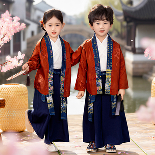 男童汉服套装夏季新款儿童新中式国风两件套中大童男孩唐装童装潮
